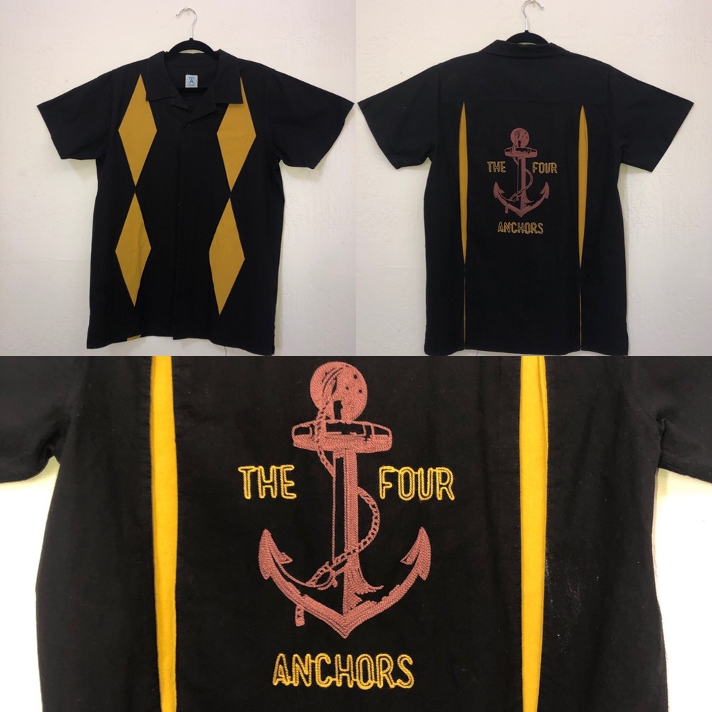 BOWLING SHIRTS MENS LG - SET OF 4 SHIRTS